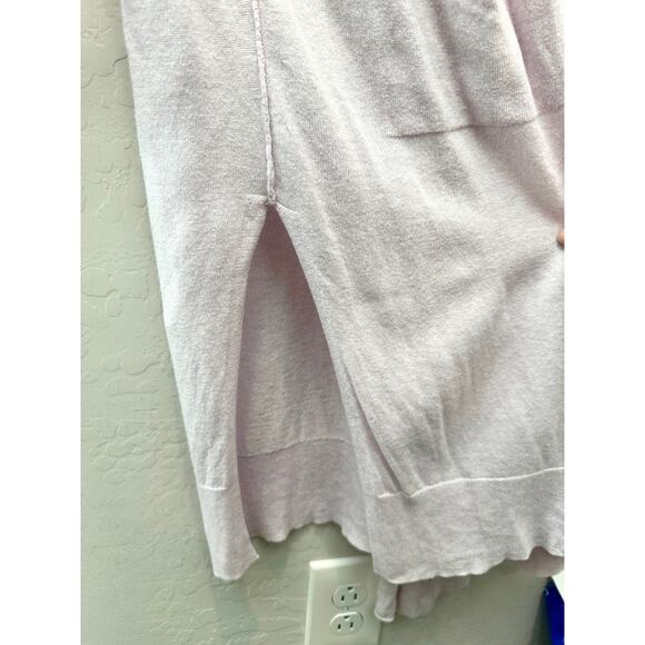 NIC + ZOË Light Purple Cotton Cashmere Blend Lightweight Sweater Duster - Picture 4 of 6